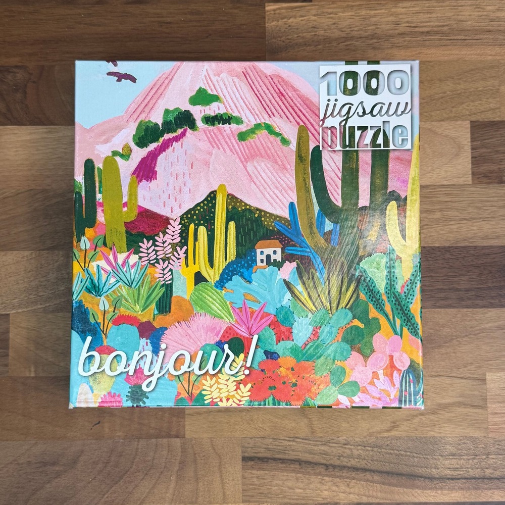 Buffalo Games Bonjour! Cactus Mountain 1000 Piece Jigsaw Puzzle Hebe Studio Art